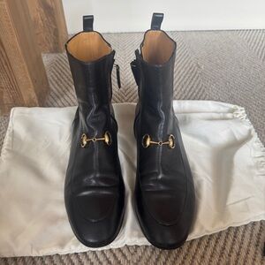 Gucci Black Leather Women’s Boots Size 39